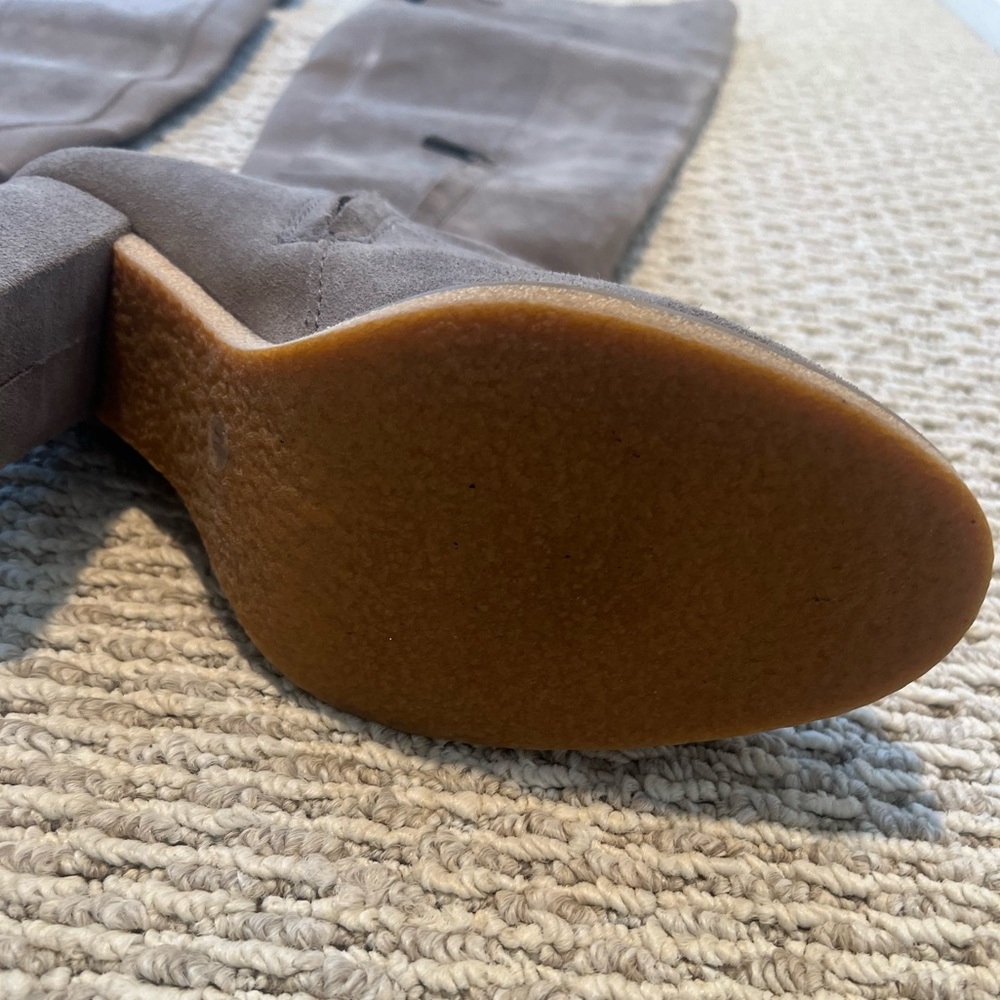 NEIMAN MARCUS | Over the Knee Suede Boots | Dove Grey | Fits Wide Calf | Size 10 - Picture 10 of 11